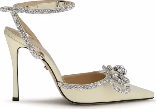 MACH & MACH Bicolor Silk High Heel Pumps