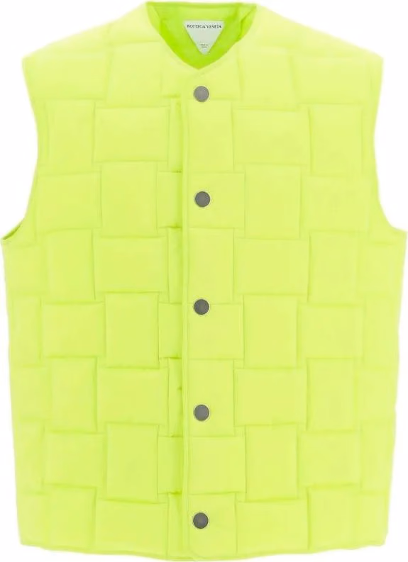 Bottega Veneta Bicolor Polyamide Sleeveless Jacket