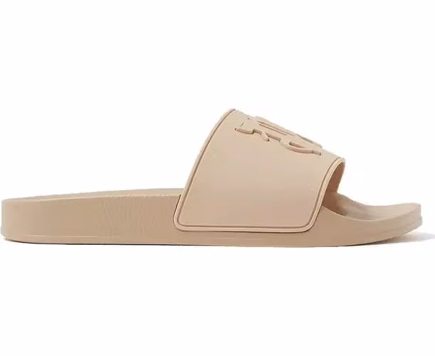 Palm Angels Beige Rubber Slides