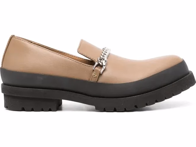 Stella McCartney Brown Vegan Leather Slip-On Loafers