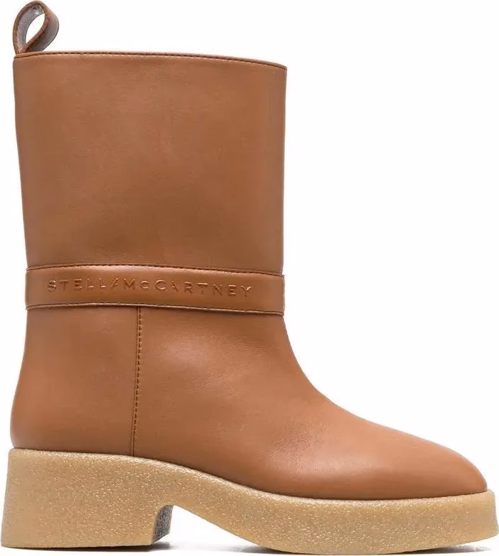 Stella McCartney Brown Polyethylene Ankle Boots
