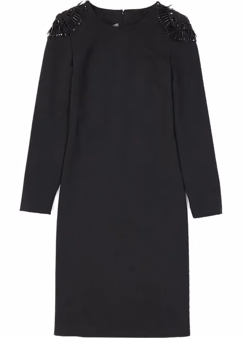 Alberta Ferretti Black Elastane Cocktail Dress