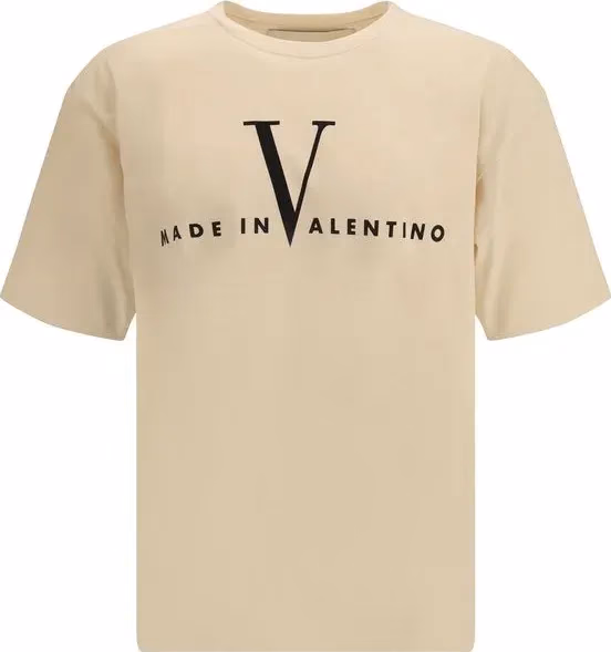 Valentino Garavani Beige Cotton T-Shirt