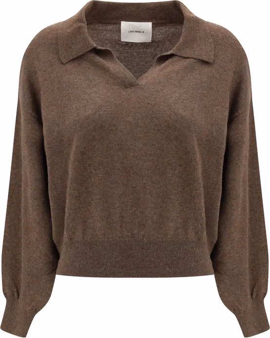 Lisa Yang Brown Cashmere Sweater