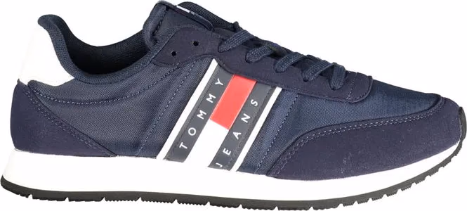 Tommy Hilfiger Blue Polyurethane Men Sneaker