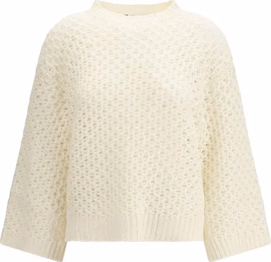 Fabiana Filippi Beige Wool Oves Aries Sweatshirt