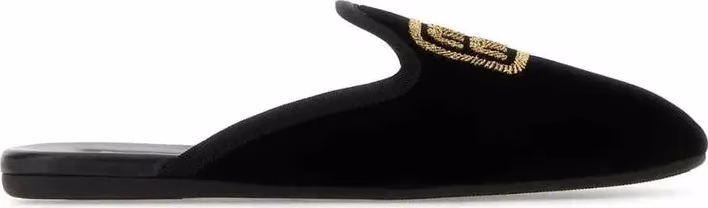 Miu Miu Black Calfskin Mules