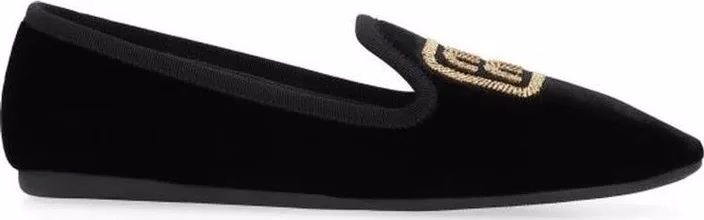 Miu Miu Black Fabric Flats