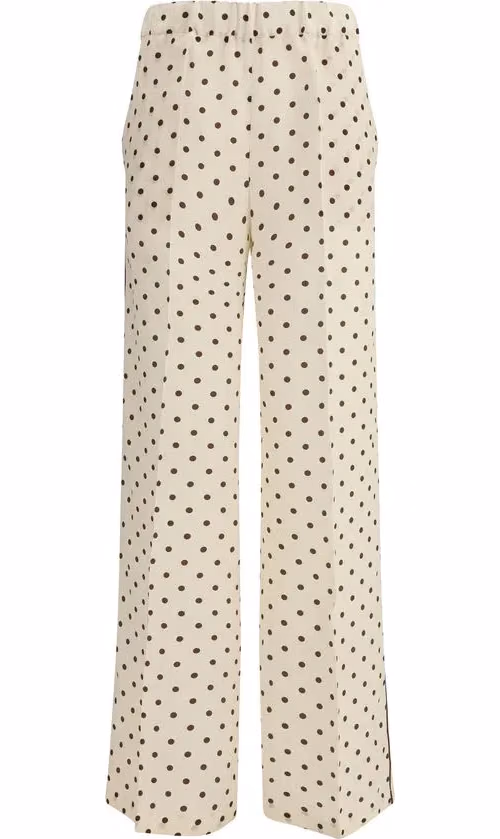 P.A.R.O.S.H. Beige Silk Casual Pants