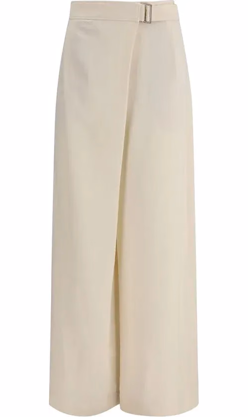 Brunello Cucinelli Beige Viscose Casual Pants