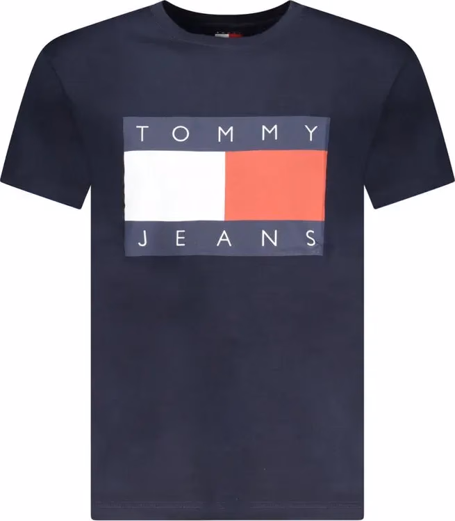 Tommy Hilfiger Blue Cotton Men's T-Shirt