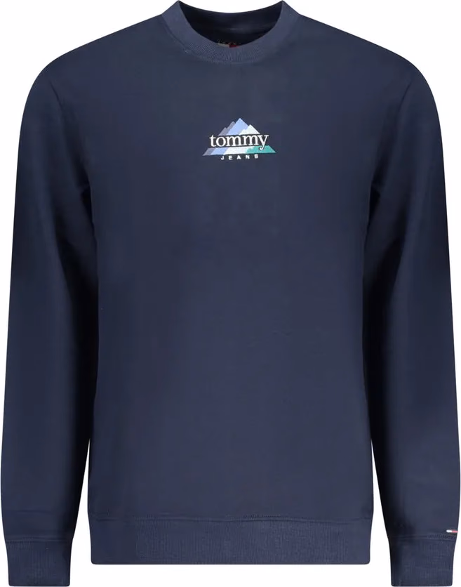 Tommy Hilfiger Blue Cotton Men Sweatshirt