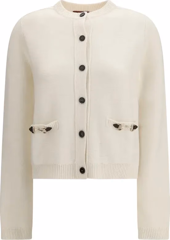 Gucci Beige Wool Cardigan