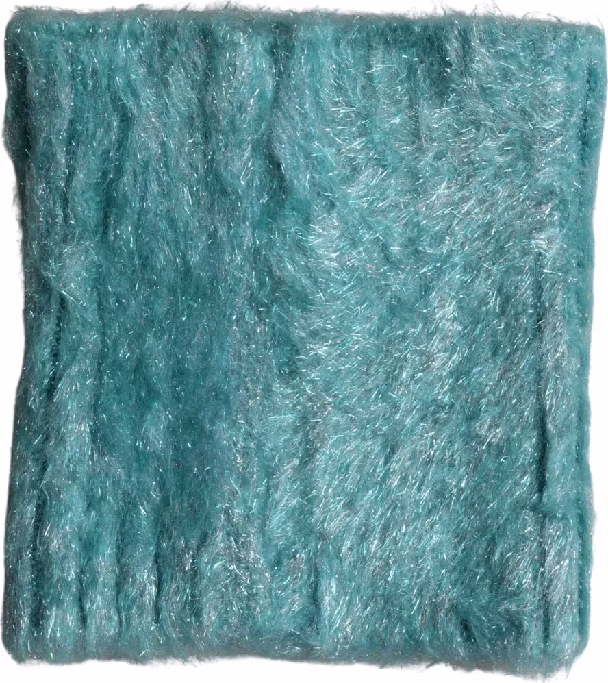 Dolce & Gabbana Teal Mohair Wool Knitted Wrap Shawl 62cm x 32.5cm Scarf