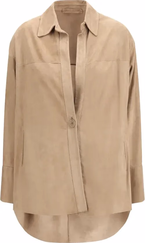 Salvatore Santoro Beige Lamb Ovis Aries Aries Shirt