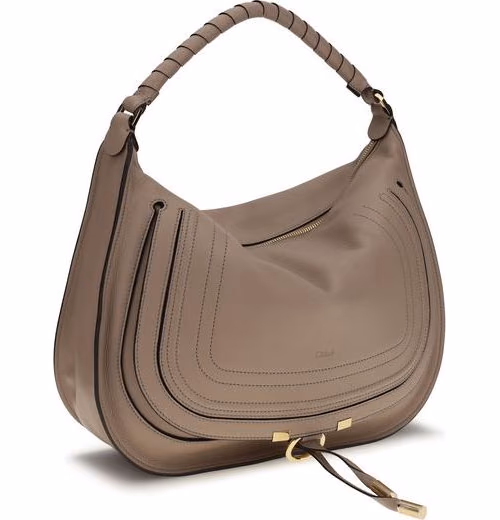 Chloé Beige Calf Leather Bos Taurus Shoulder Bag