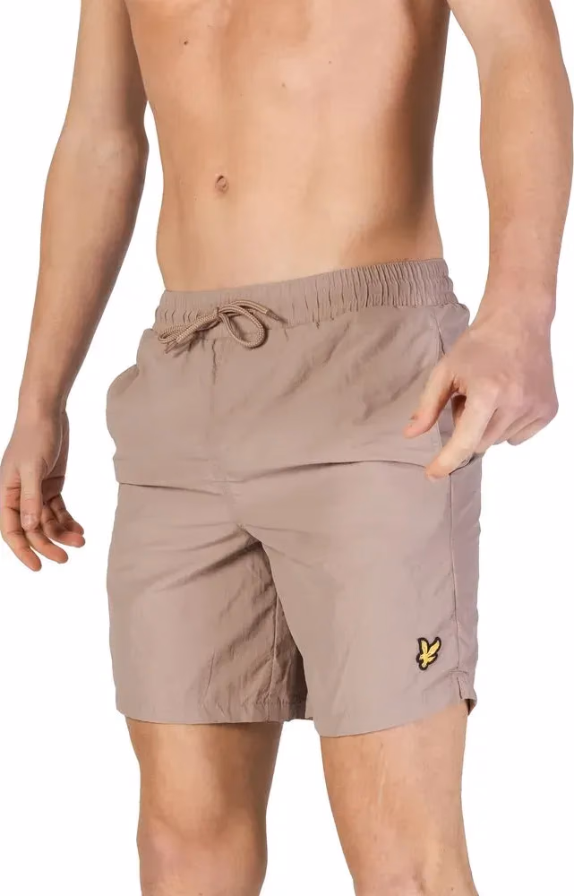 Lyle & Scott Beige Nylon Swim Shorts