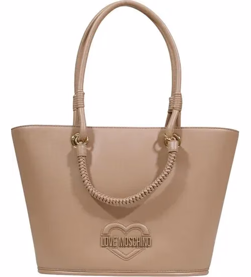 Love Moschino Beige Polyethylene Handbag