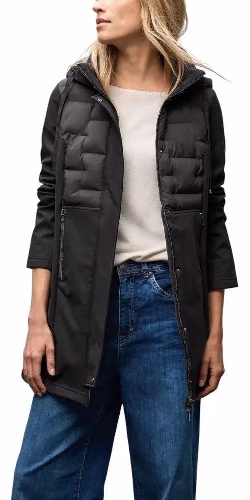 Street One Black Polyester Coat