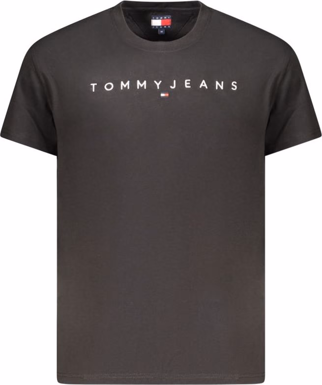 Tommy Hilfiger Black Cotton Mens T-Shirt