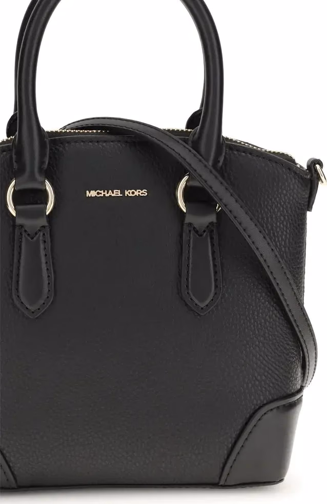Michael Kors Black Calf Leather Bos Taurus Handbag