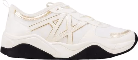 Armani Exchange White Polyester Athletic Sneakers