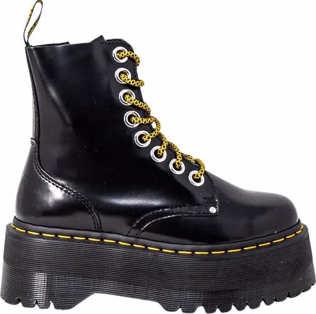 Dr. Martens Black Leather Lace-Up Boots