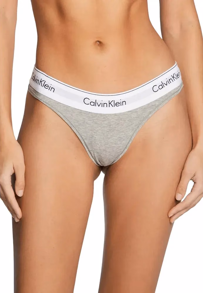 Calvin Klein Underwear Gray Cotton Pantie