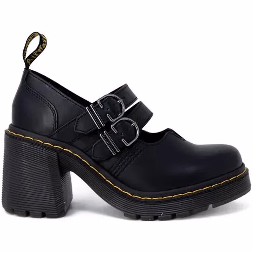 Dr. Martens Black Leather High Heel Pumps