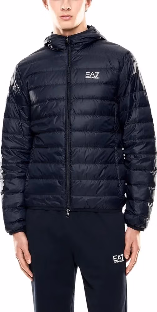 EA7 Emporio Armani Blue Polyamide Shell Jacket