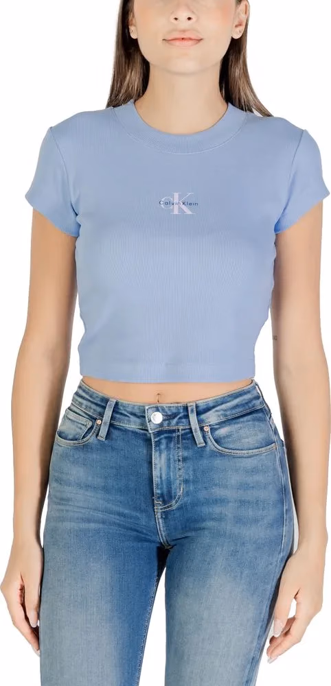 Calvin Klein Jeans Blue Cotton T-Shirt