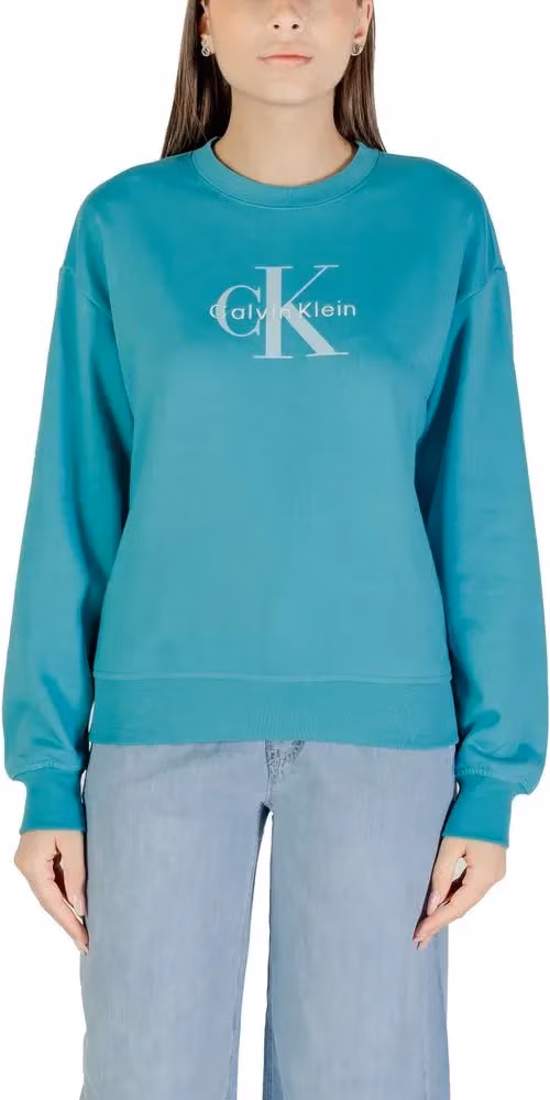Calvin Klein Jeans Blue Cotton Sweatshirt