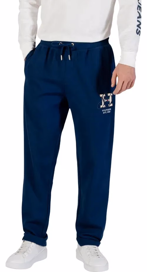 Tommy Hilfiger Blue Recycled Cotton Joggers (Workout Pants)