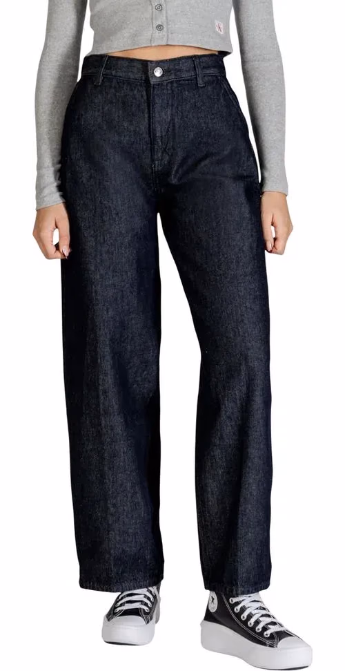 Calvin Klein Jeans Blue Cotton Bootcut Jeans