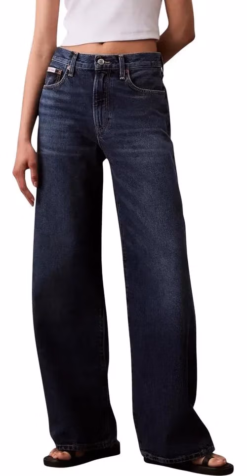 Calvin Klein Jeans Blue Recycled Cotton Bootcut Jeans