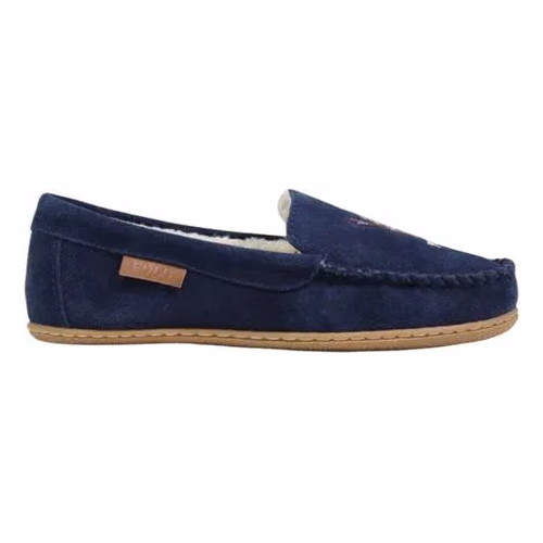 Ralph Lauren Blue Suede Leather Slippers
