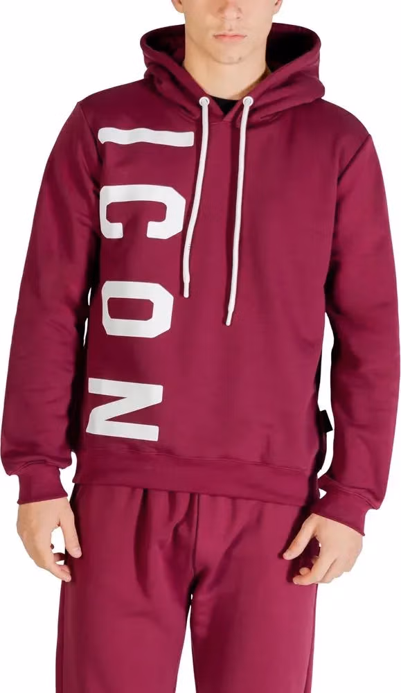 Icon Bordeaux Cotton Hoodie
