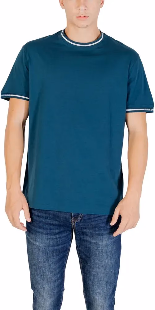 Armani Exchange Black Cotton T-Shirt