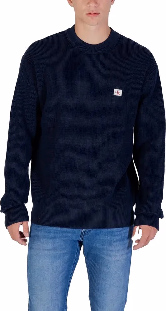 Calvin Klein Jeans Blue Cotton Sweatshirt