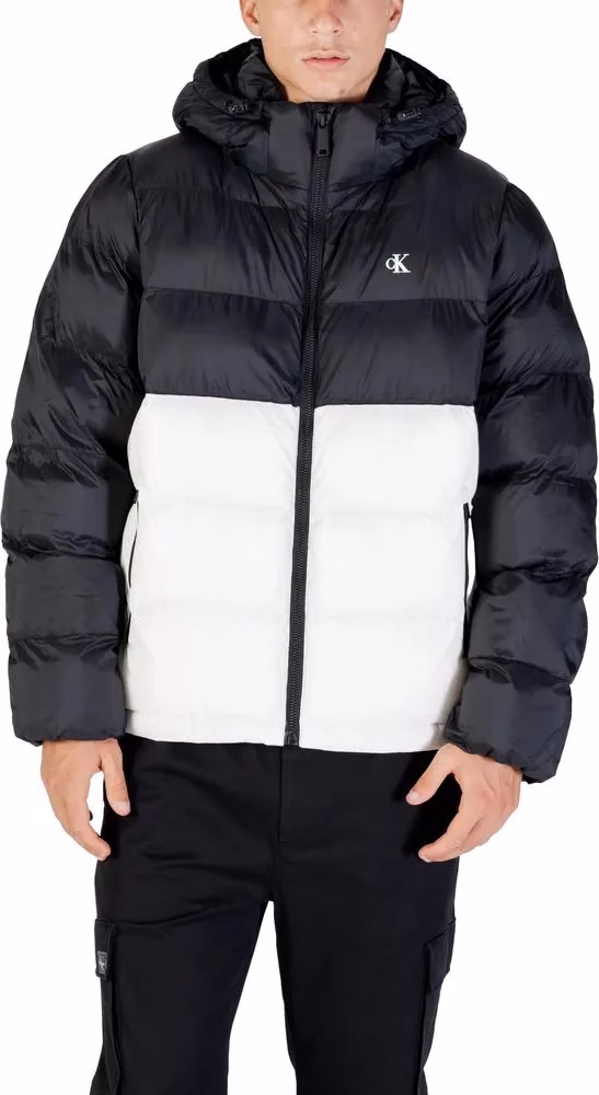 Calvin Klein Jeans Cream Polyamide Coat