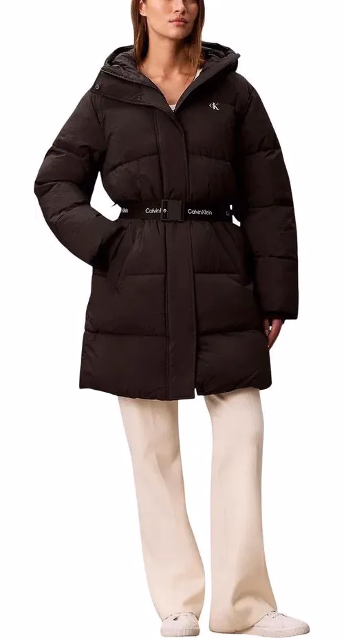 Calvin Klein Jeans Black Polyamide Coat
