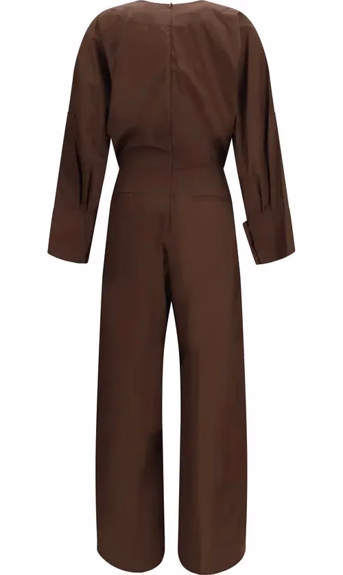 The Latest Brown Cotton Jumpsuit