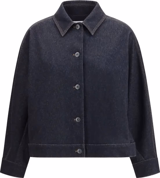 Max Mara Pure Blue Cotton Denim Jacket