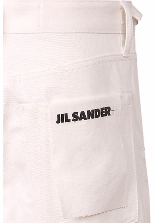 Jil Sander White Denim Shorts