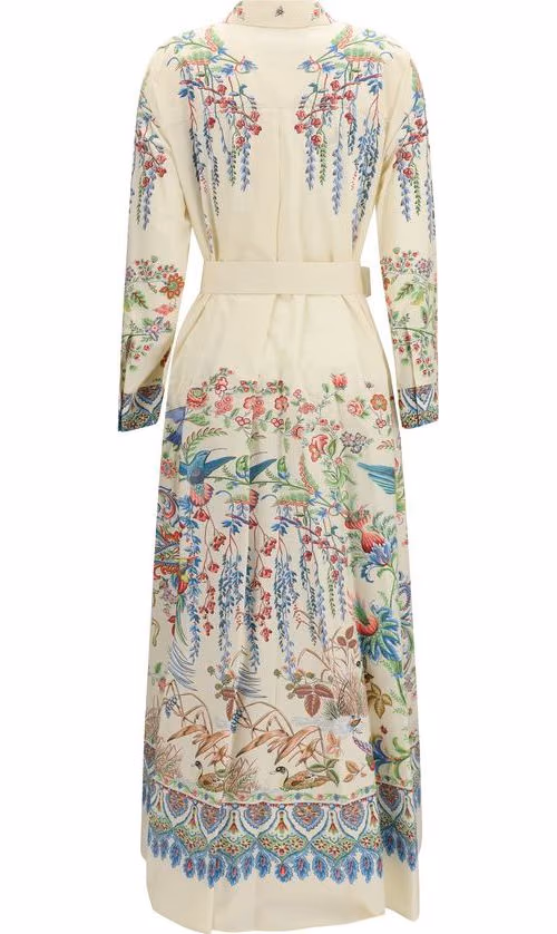 Etro White Cotton Casual Dress