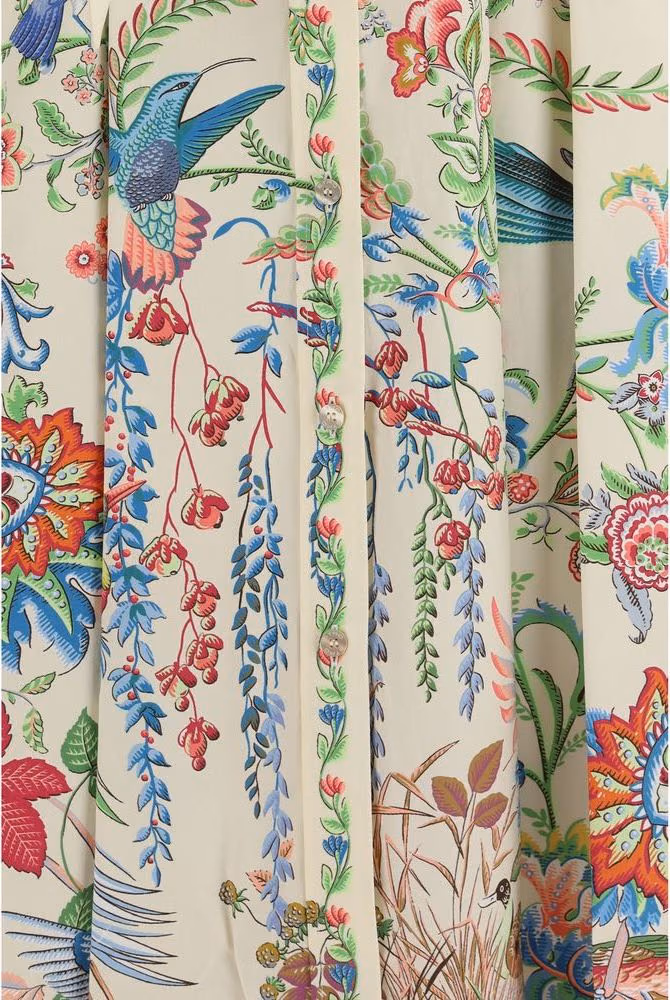 Etro White Cotton Casual Dress