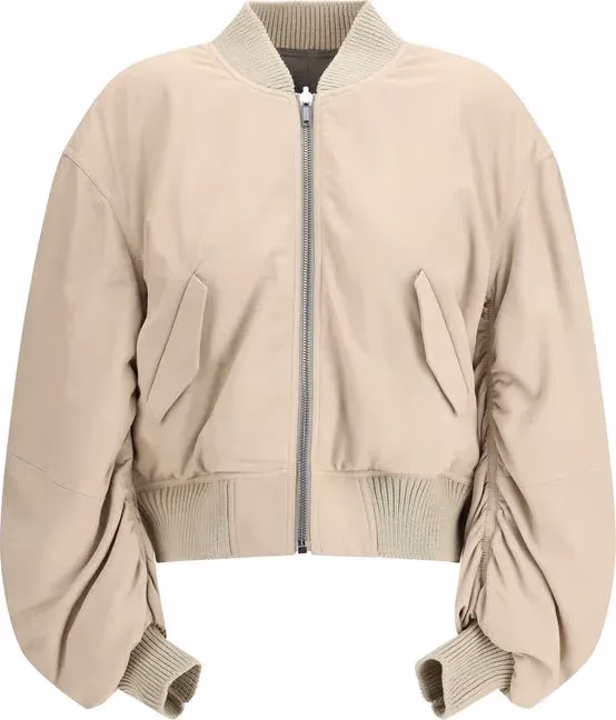 Rick Owens Beige Lamb Ovis Aries Aries Bomber