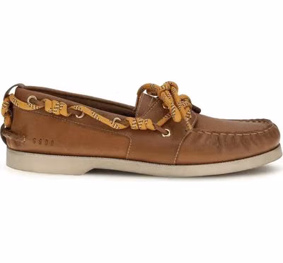Brown Calf Leather Bos Taurus Slip-On Loafers