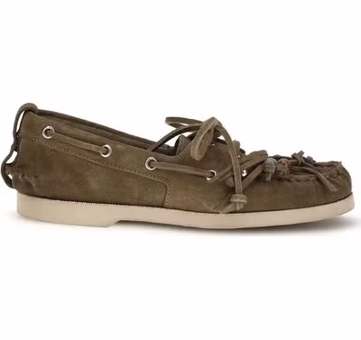 Bicolor Calf Leather Bos Taurus Slip-On Loafers