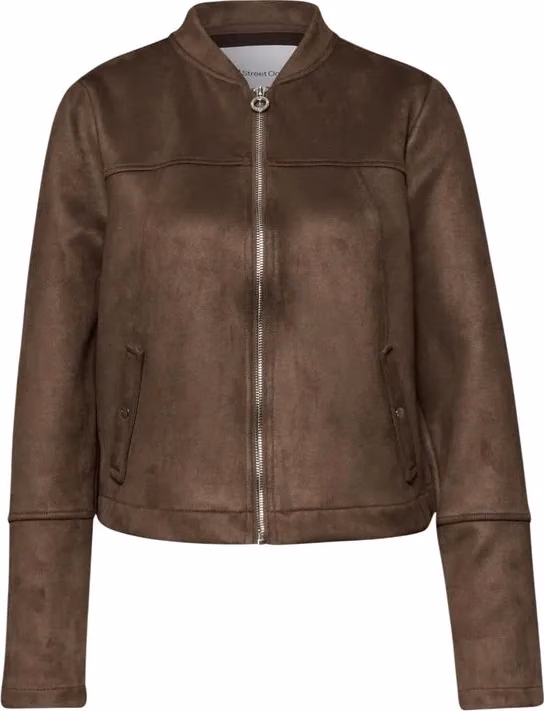 Street One Brown Polyester Bomber